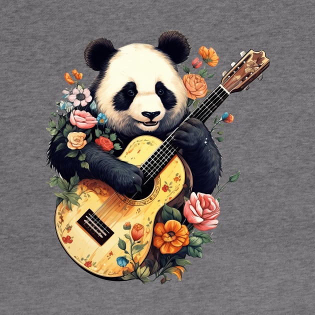 Panda Guitar Flowers Musical by Ross Holbrook